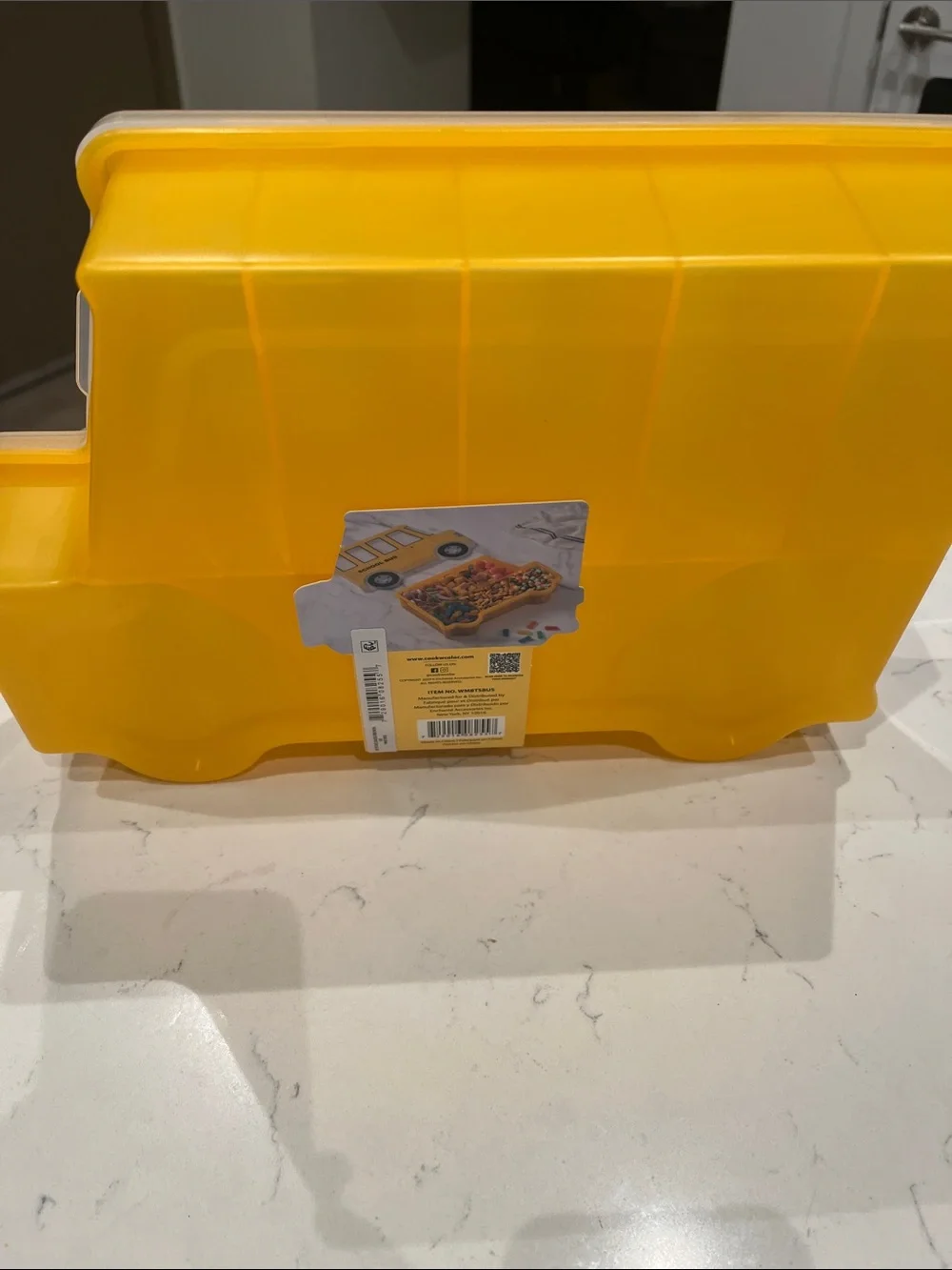 Yellow School Bus Snack Box for Kids